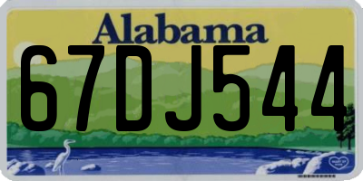 AL license plate 67DJ544