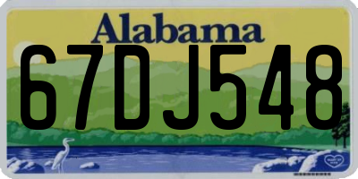 AL license plate 67DJ548