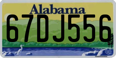 AL license plate 67DJ556