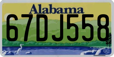 AL license plate 67DJ558