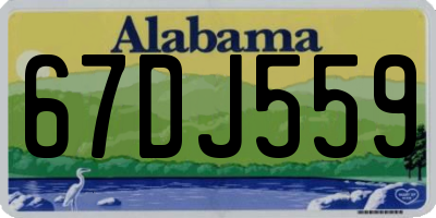 AL license plate 67DJ559