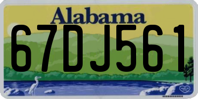 AL license plate 67DJ561