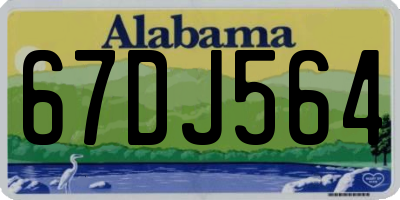 AL license plate 67DJ564