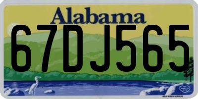 AL license plate 67DJ565