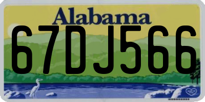 AL license plate 67DJ566