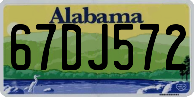 AL license plate 67DJ572