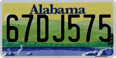 AL license plate 67DJ575