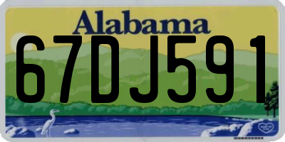 AL license plate 67DJ591