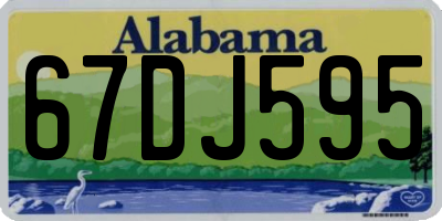 AL license plate 67DJ595