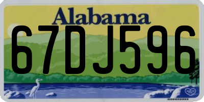 AL license plate 67DJ596