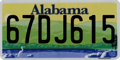 AL license plate 67DJ615