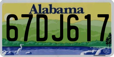 AL license plate 67DJ617