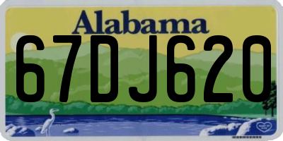 AL license plate 67DJ620