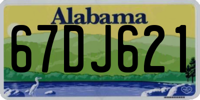 AL license plate 67DJ621