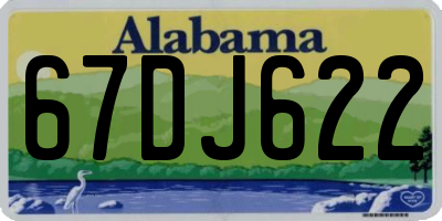 AL license plate 67DJ622