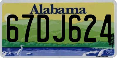 AL license plate 67DJ624