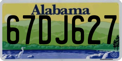 AL license plate 67DJ627