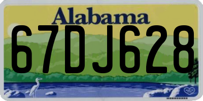 AL license plate 67DJ628