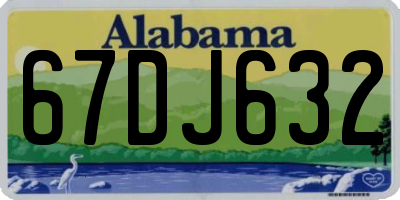 AL license plate 67DJ632