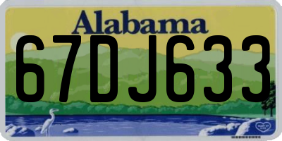 AL license plate 67DJ633