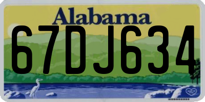 AL license plate 67DJ634