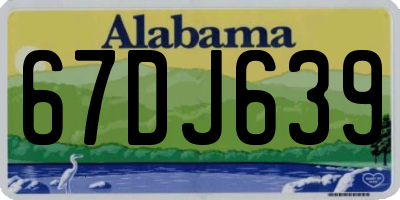 AL license plate 67DJ639