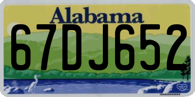 AL license plate 67DJ652