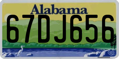 AL license plate 67DJ656