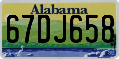 AL license plate 67DJ658