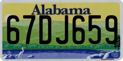 AL license plate 67DJ659
