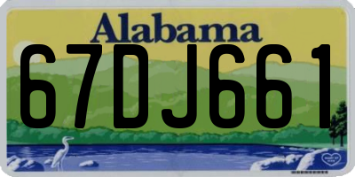 AL license plate 67DJ661