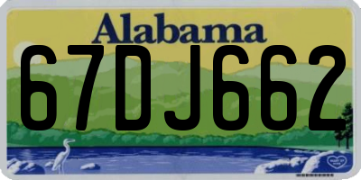 AL license plate 67DJ662
