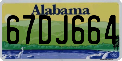 AL license plate 67DJ664