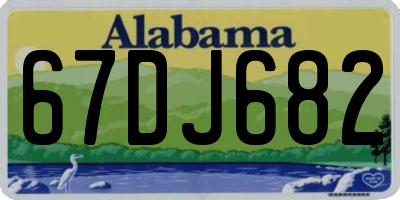 AL license plate 67DJ682