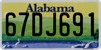 AL license plate 67DJ691