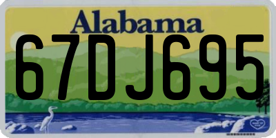 AL license plate 67DJ695
