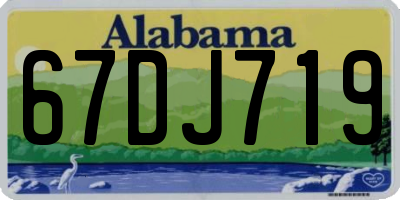 AL license plate 67DJ719