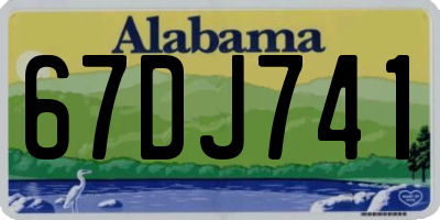 AL license plate 67DJ741