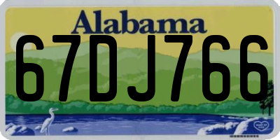 AL license plate 67DJ766