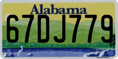 AL license plate 67DJ779