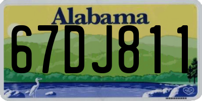 AL license plate 67DJ811