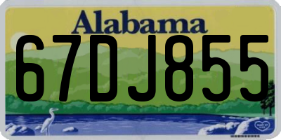 AL license plate 67DJ855