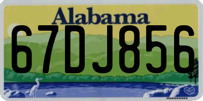 AL license plate 67DJ856