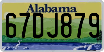 AL license plate 67DJ879