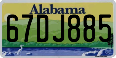 AL license plate 67DJ885