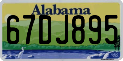 AL license plate 67DJ895