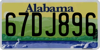 AL license plate 67DJ896