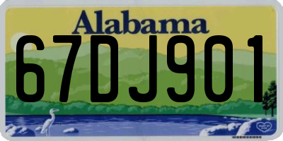 AL license plate 67DJ901