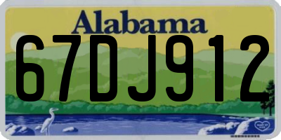 AL license plate 67DJ912