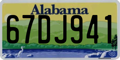 AL license plate 67DJ941